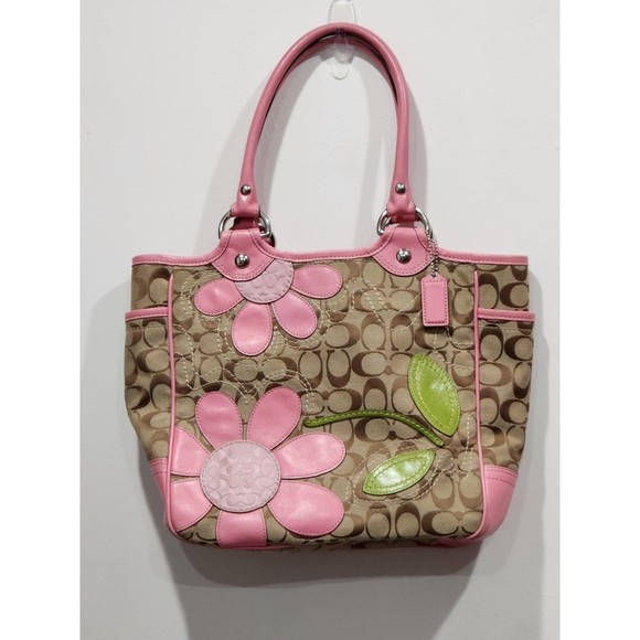 Coach Handbags - *RARE* Coach Bleecker Floral Applique Signature Tote